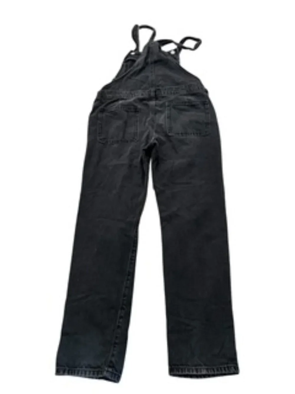 Old Navy Black Denim Overalls Girls XL (14-16) adjustable straps